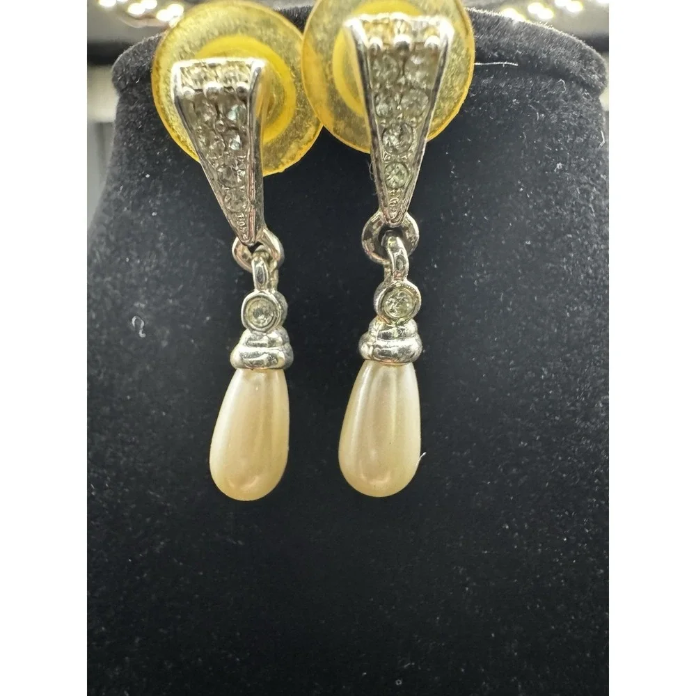 Vintage All Occasion‎ Bracelet And Earring Set - Silver Tone And Pearl